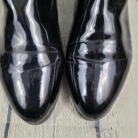 PERTTI PALMROTH | pull-on faux fur lined patent mid calf boots - Picture 4 of 11